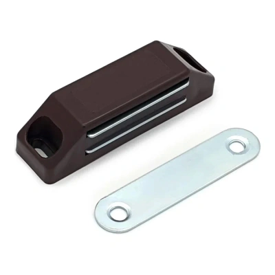 Магнит мебельный средний L-60 h-15 коричневый