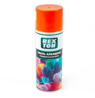 Аэроз. эмаль алкидная (Оранжевый) 520мл "REXTON"