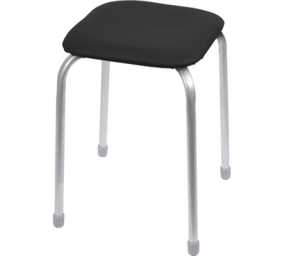 Табурет классика-3 ТК03 квадр.сиденье черный