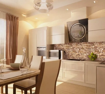 Кухонный  фартук 0,6см *3м "Камень Соренто" 