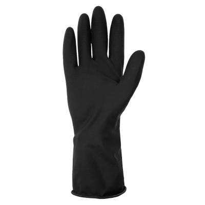 Перчатки защитные КЩС-2 латексные черный "L"АДМ