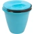 Ведро Лайт с крышкой голубое 5л "Радиан"