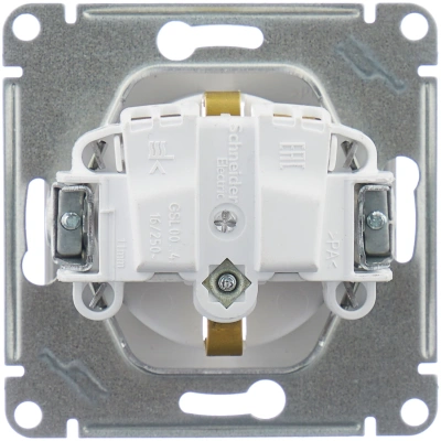 Розетка 1СП GSL000143 евро механизм