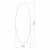 Зеркало MIXLINE овал 350х930
