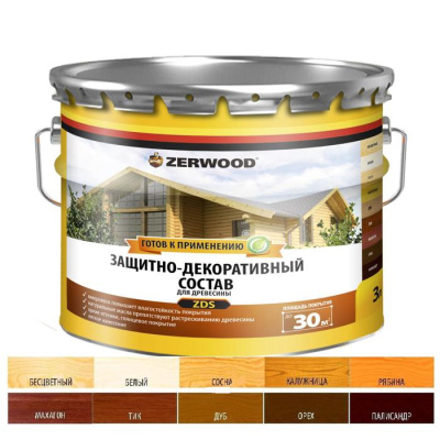Защитно-Декор. состав алкидный (сосна) 3л "ZERWOOD"