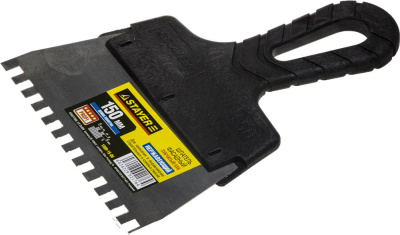 Шпатель Stayer нерж 150мм зубчатый 6*6мм 1009-15-06