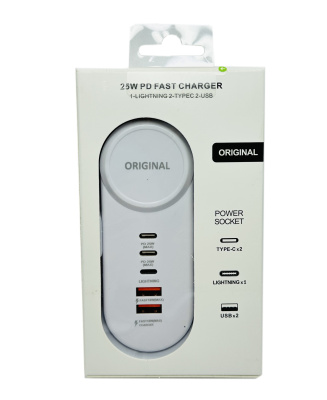 З/У 5V 4A/9V 2.5A 2USB+2PD YM-IQ-301