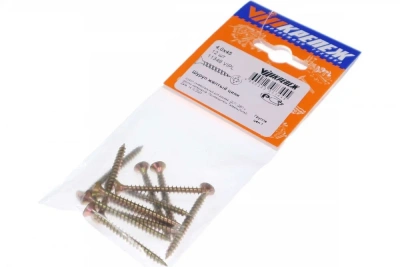 Шуруп желтый цинк 4,0/45 12шт