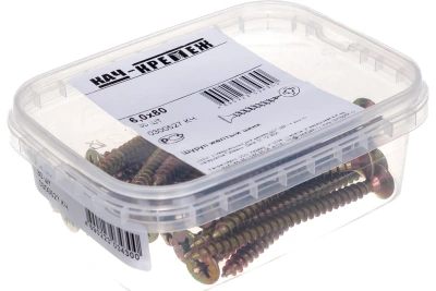 Шуруп желтый цинк 6х80мм 30шт