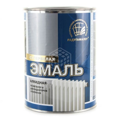 Эмаль ПФ-115  д/радиат.белая 0,9л"Радуга"