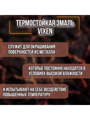 Аэроз. эмаль термостойкая 520мл (графит) "VIXEN"