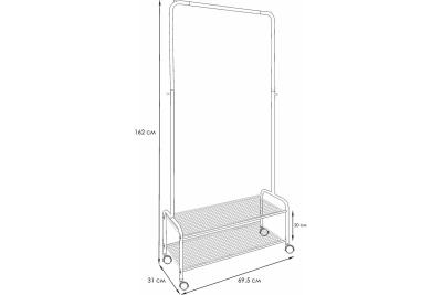 Вешалка Валенсия гардер.вгв22мграф.