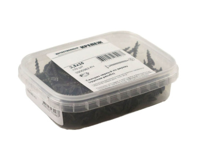 0200363 Саморез черный 3,5х35 потай крупная резьба 170шт