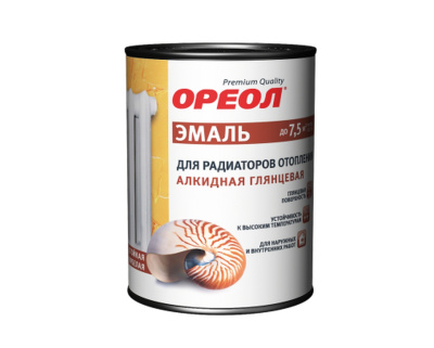 Эмаль ОРЕОЛ Д/рад.отопления 1кг алкидн.