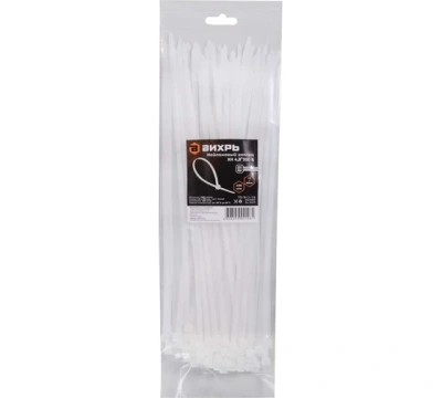 Хомуты нейлоновые 4,8х300 Б100шт Вихрь