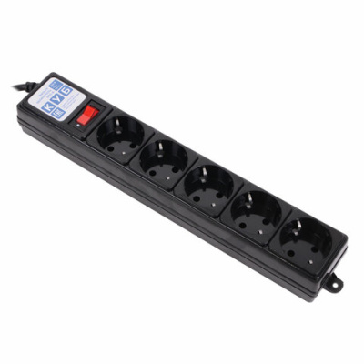 Фильтр сетевой Power Cube 5евро.р. 1,9м черный