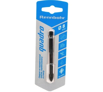 Сверло по керамике 8 мм Rennbohr Quadro (4грани)
