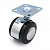 Опора колесная с мет.вставкой 50мм хром