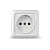 Розетка 1ОП б/з бел. Олимп