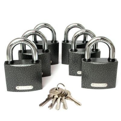 Замок висячий Apecs PD-01-63 (6Locks+5Keys)