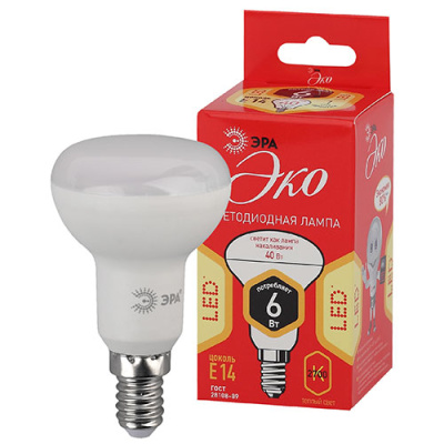 Лампа ЭКО R50-6W-827-E14