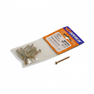 Шуруп желтый цинк 3,5/40 19шт