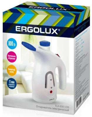 Отпариватель ERGOLUX ELX-GS01-C35 бел/син 800Вт 90059