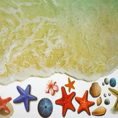 Наклейка интерьерная 3Д "Море" 90х60см, влагостойкая ПВХ 6033139