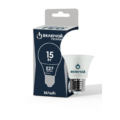 Лампа Включай LED 15Вт Е27 А60 4000К