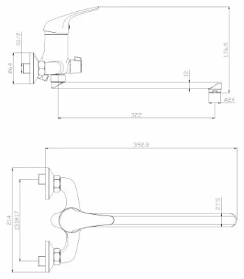 Смеситель для ванны Y40-32