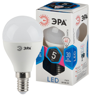 Лампа Эра LED P45-7W-842-E14