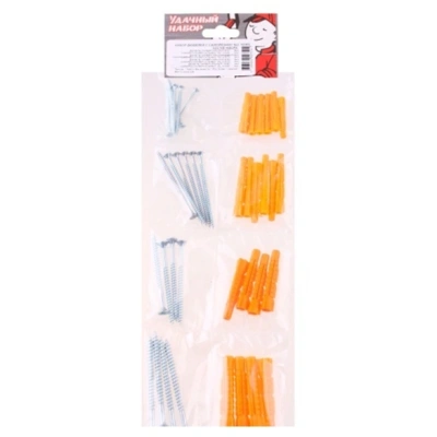 №2 Набор дюбелей с саморезами 40шт