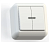 Выключатель 2ОП А510-387 с подсв.Оптима белый
