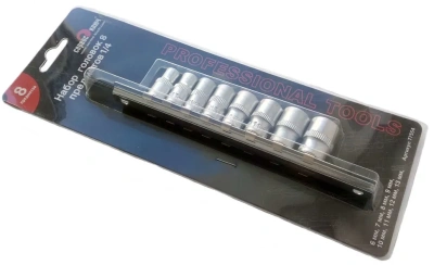 Набор головок 1/4 8пр (6,7,8,9,10,11,12,13) 77554