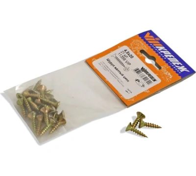 Шуруп желтый цинк 4,5/20 21шт