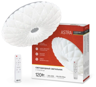 Светильник IN Home ASTRA 120W 3000-6500R пульт 61829