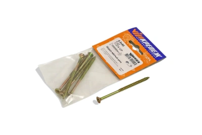 Шуруп желтый цинк 4,5/80  5шт