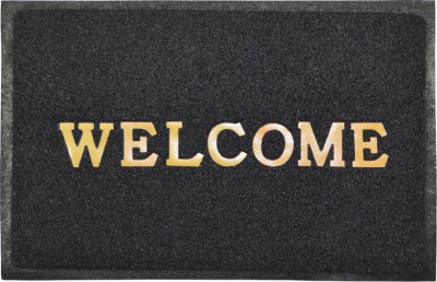 Коврик придверный 40*60см WELCOME пористый черный 