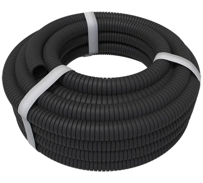 Труба гофр.16мм ПНД черная с зондом 10м
