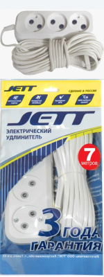 Удлинитель Джетт 3роз.7м ШВВП