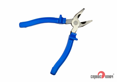 Пассатижи СЕРВИС КЛЮЧ 180мм синие ручки 71180