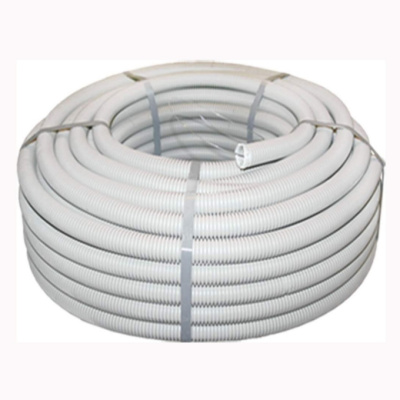 Труба гофр.20мм ПВХ (серая) с зондом 10м 