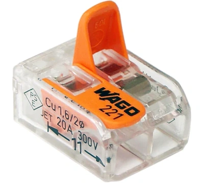 Клемма СМК 221-412 2*0,2-4мм2 32А WAGO