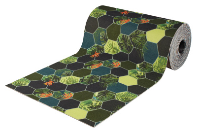 Коврик придверный 0,9м из нетканного ПЭ с 3D рисунком на ПВХ 1м