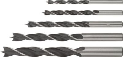 Набор сверл по дереву 5шт (4-5-6-7-8-10мм) 36101