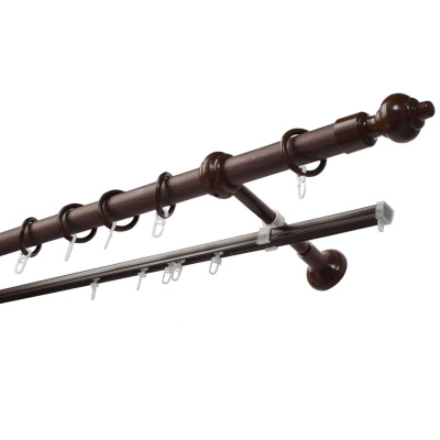 Орех пластик карниз + шина 280см