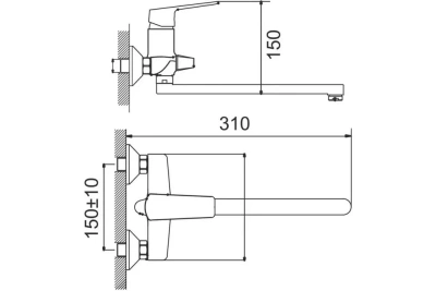 Смеситель для ванны G034710