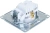 Розетка 1СП Atlasdesign с/з мех.бел.ATN000143