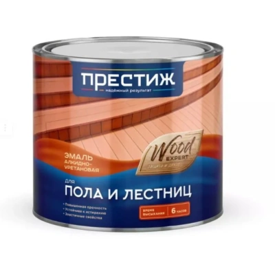 Эмаль д/пола "Престиж" жёлто-кор. 1.9кг