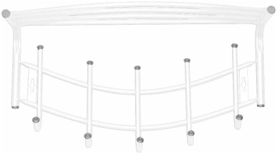 Вешалка 5 кр.ВНП4 ассорт Ника